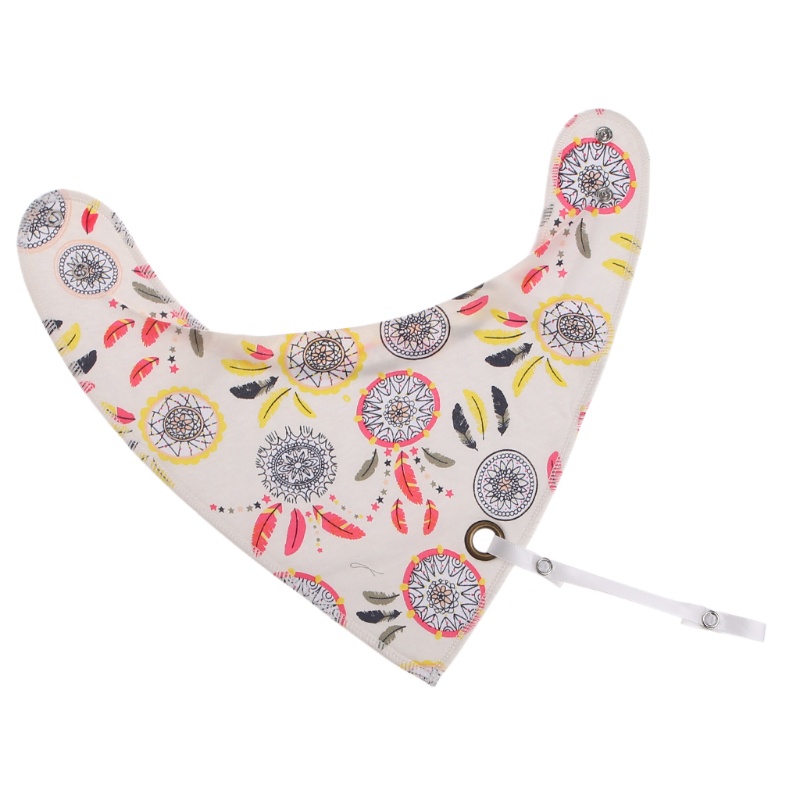 Yếm Ăn Cotton Hình Tam Giác Xinh Xắn Dành Cho Bé