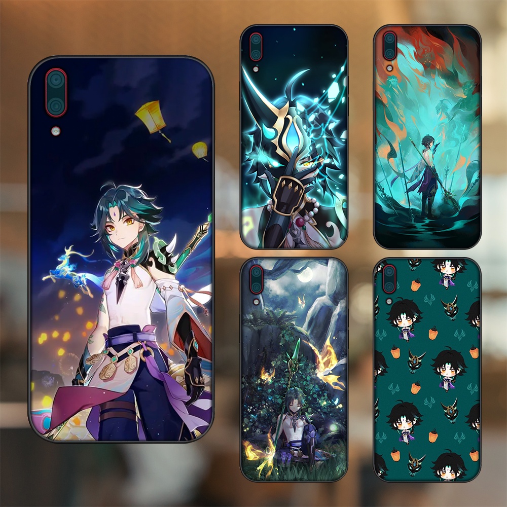 Ốp lưng Huawei Y7 Pro 2019 viền đen in hình Xiao Genshin Impact