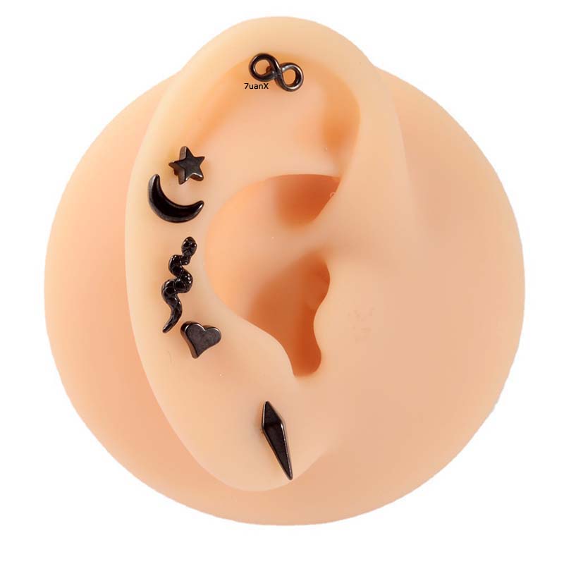 Khuyên tai thép không gỉ 16 gauge thiết kế đa dạng