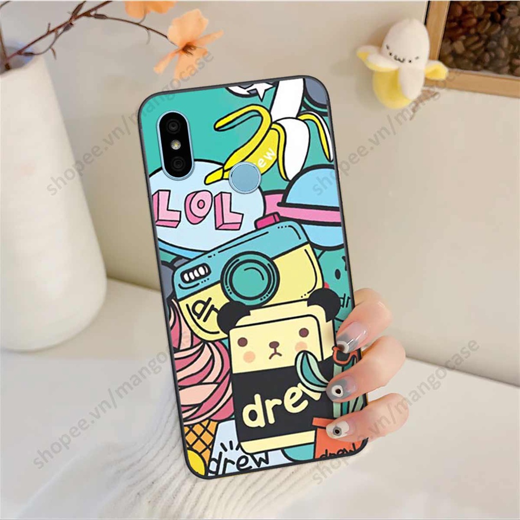 Ốp lưng điện thoại Xiaomi Redmi 6 Pro / Mi A2 Lite drew, kaws, bape cao cấp, vỏ ốp rẻ đẹp