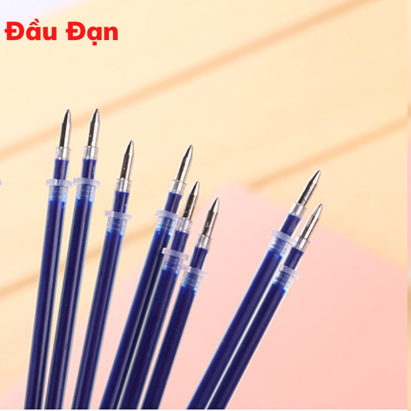 Ngòi Ruột Bút Bi Mực Gel 0.5mm Resun Thay Thế Xanh Đen Đỏ Nhanh Khô Đều Mực Tiện Lợi