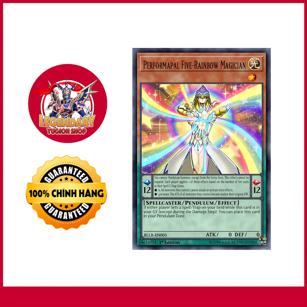 [EN][Thẻ Bài Yugioh Chính Hãng] Performapal Five-Rainbow Magician ...