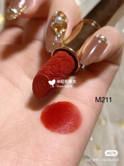 Son khoá đồng tâm - quà tặng người yêu - son cao cấp Florasis Hoa Tây Tử