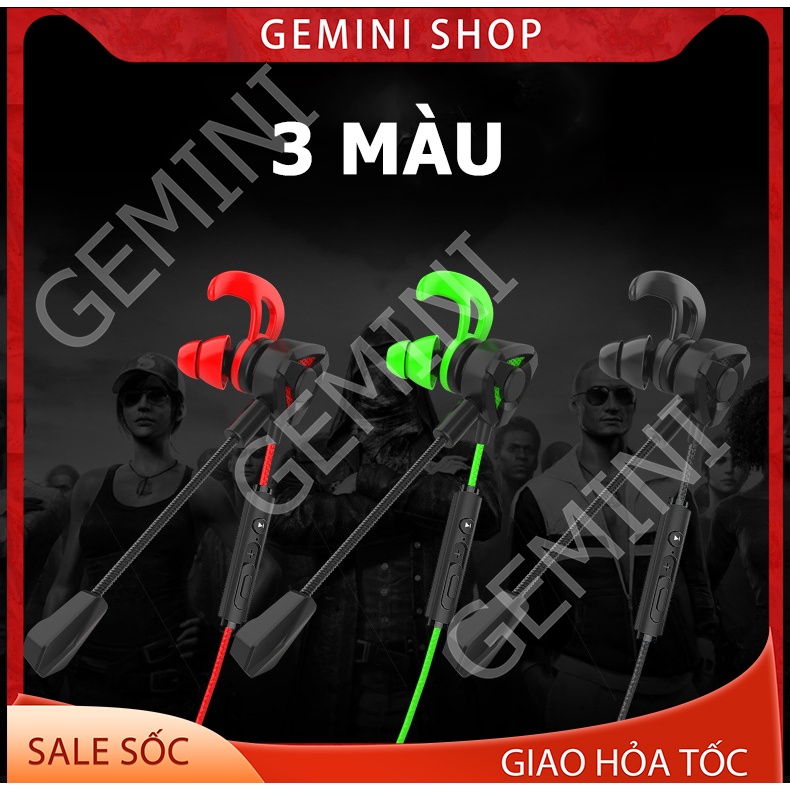 Tai nghe gaming có mic rời cho điện thoại máy tính G9 PUBG mobile micro nối dài GEMINI SHOP