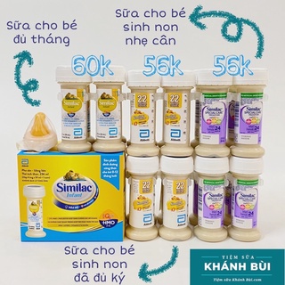 Sữa Similac nước 19k, 22k, 24k cho bé nhẹ cân