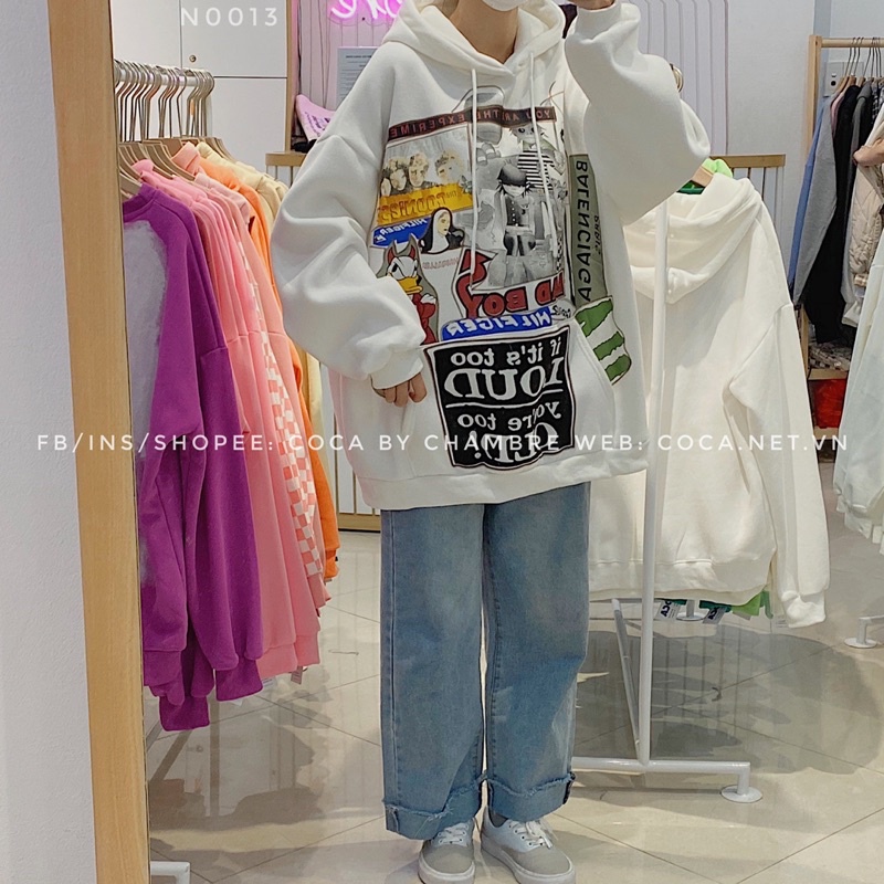 [N0013]🎯 Áo HOODIE unisex nỉ bông dày cá tính BAD BOY form rộng (Có sẵn/ảnh thật) | BigBuy360 - bigbuy360.vn