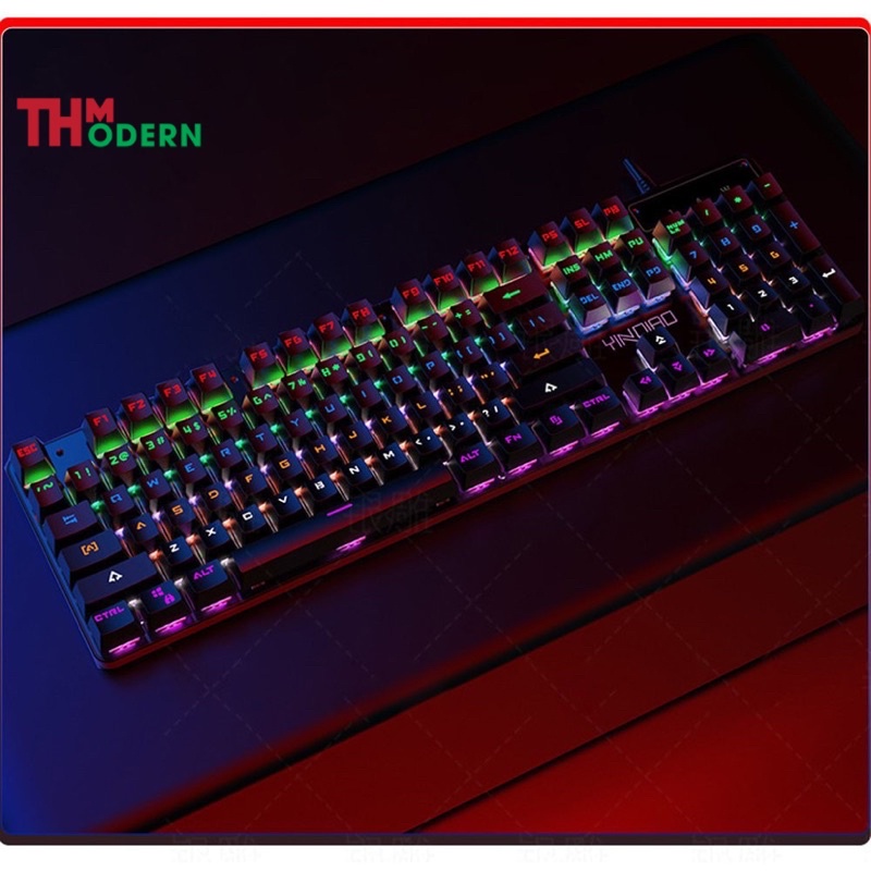 [Mã 253ELSALE hoàn 7% đơn 300K] Bàn phím cơ yinoiao ZK3 Blue SWitch thế hệ cơ mới 2020 led RGB đổi mầu