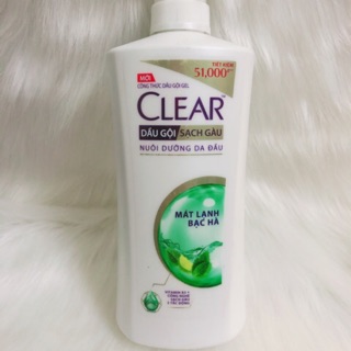 Dầu gội Clear bạc hà mát lạnh 650ml