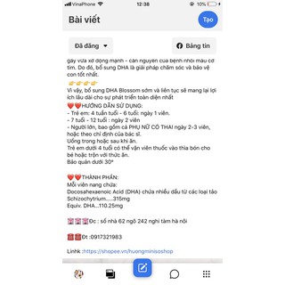 Hộp giấy đựng DHa DHA blossom úc