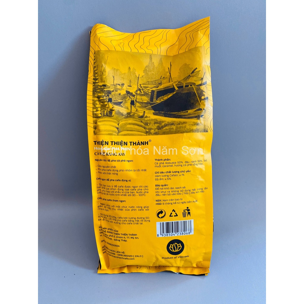 Cà phê rang xay pha phin truyền thống Thiện Thiện Thành 500g