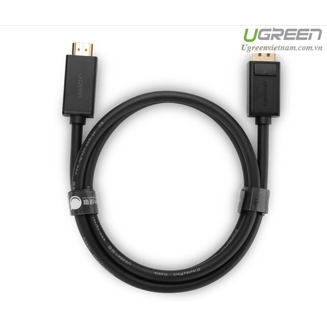 Cáp Displayport to HDMI 1,5M Ugreen 10239 Chính hãng, Cao cấp