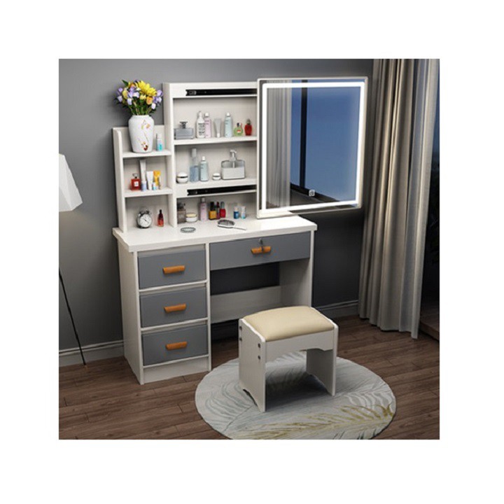 ⭐Ảnh thật⭐Bàn trang điểm gương đèn LED sang trọng kèm ghế DH-BGK2055 | BigBuy360 - bigbuy360.vn