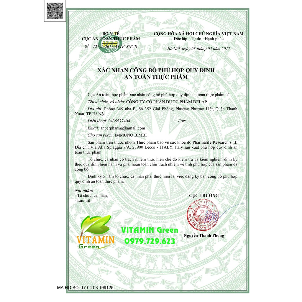 IMMUNO BIMBI TĂNG ĐỀ KHÁNG CHO BÉ | NHẬP KHẨU CHÍNH HÃNG TỪ Ý