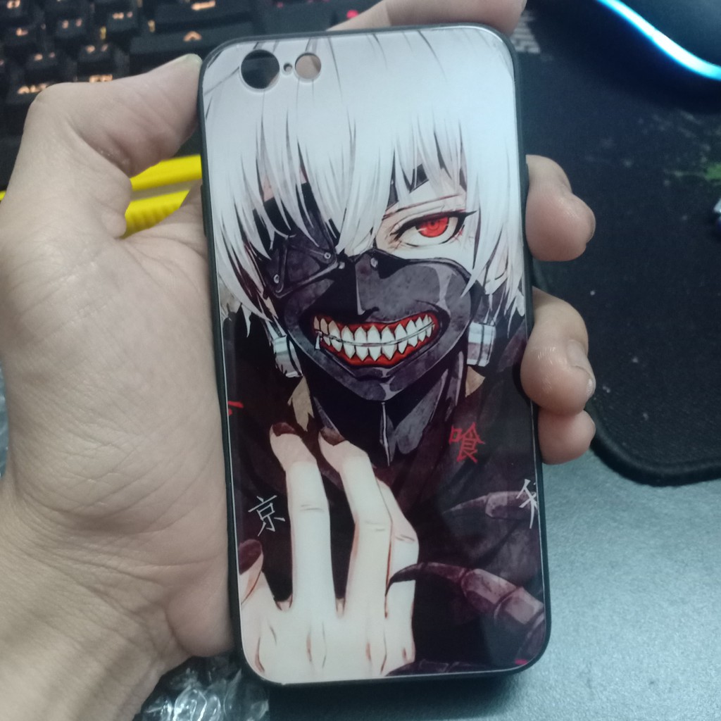 Ốp Lưng Điện Thoại Anime Tokyo Ghoul - Kaneki Ken - Iphone 5/5s 6/6s 6+/6s+ 7/8 7+/8+ X/Xs Xr Xs Max