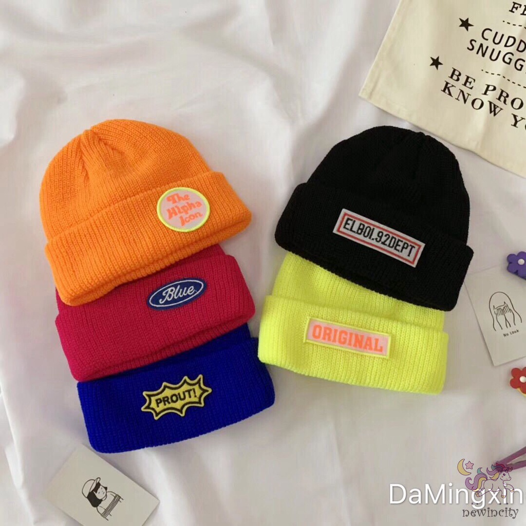 Mũ len dệt kim nhiều màu tùy chọn phong cách Hàn Quốc thời trang cho bé
