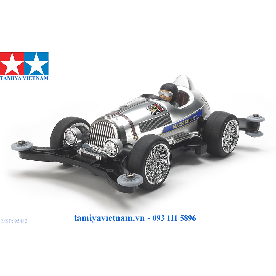 95483 Mô hình xe đua lắp ráp chạy bằng pin Mini 4WD MACH-BULLET METALLIC SPECIAL (AR CHASSIS)