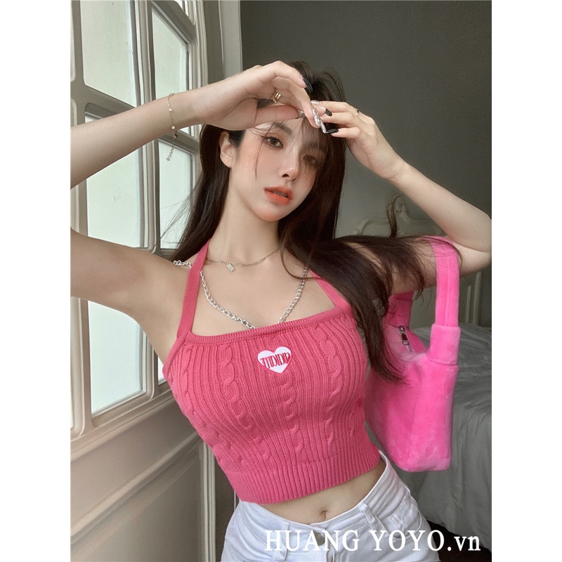 Áo nữ kumikumi không tay thêu hoa thời trang Hàn Quốc