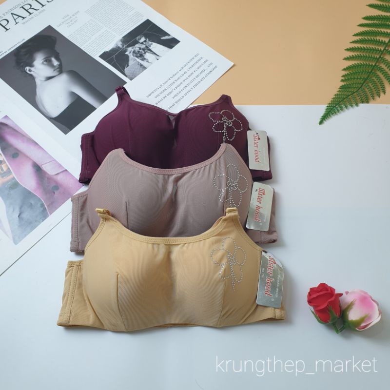 Áo lót sisterhood 756 có lưới che kín ngực hàng thái lan