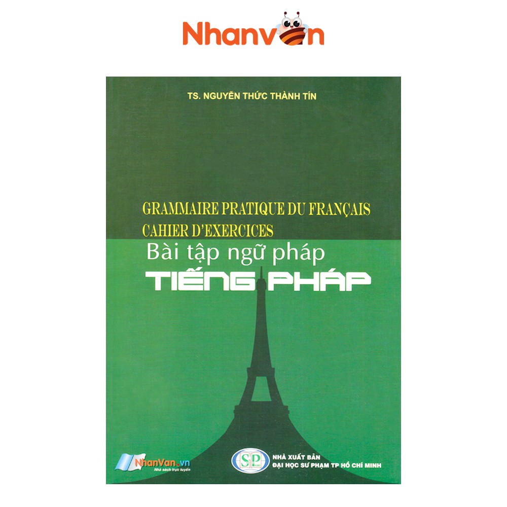 Sách - Bài Tập Ngữ Pháp Tiếng Pháp - Sách học Tiếng Pháp Độc quyền Nhân Văn