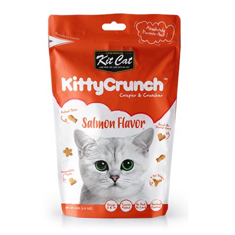 Snack Bánh Thưởng Mèo KitCat Kitty Crunch 60g