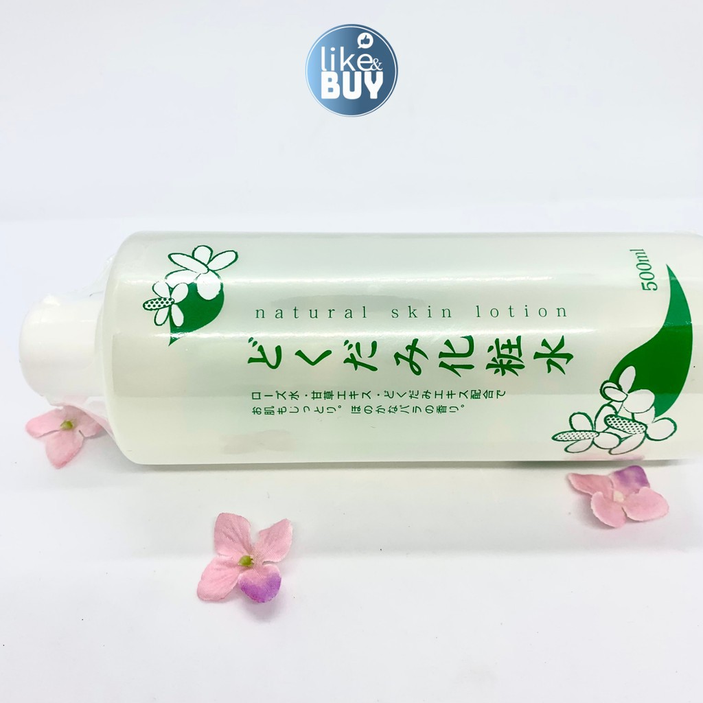 TONER RAU DIẾP CÁ SẠCH KHUẨN, NGỪA MỤN, SE KHÍT CHÂN LÔNG, THANH LỌC THẢI ĐỘC DA DOKUDAMI NATURAL SKIN LOTION - NHẬT BẢN