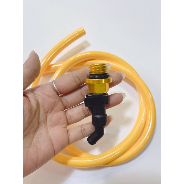 Ốc nhớt thông hơi, ống thông hơi màu 10li lắp xe Dream, Wave, Ex…