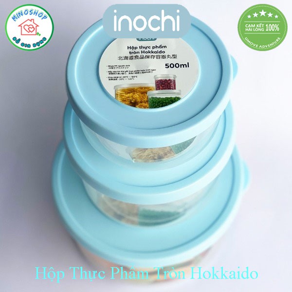 [5 Size] Hộp Đựng Thực Phẩm Dạng Tròn Hokkaido, Hộp Bảo Quản Thức Ăn Tiện Lợi Cho Gia Đình