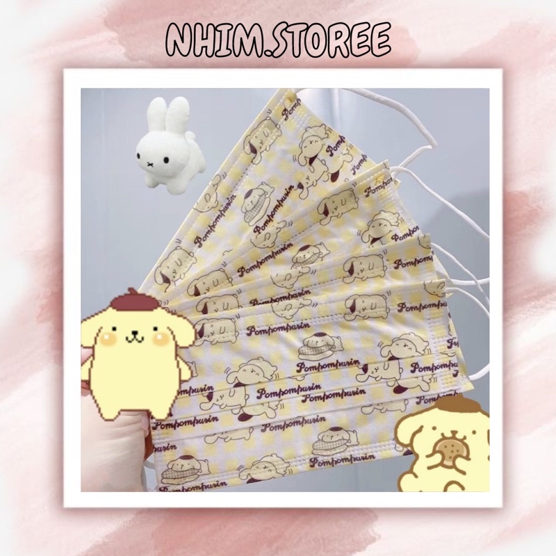 Khẩu Trang In Hình Pompompurin ( size cho người lớn ) | BigBuy360 - bigbuy360.vn