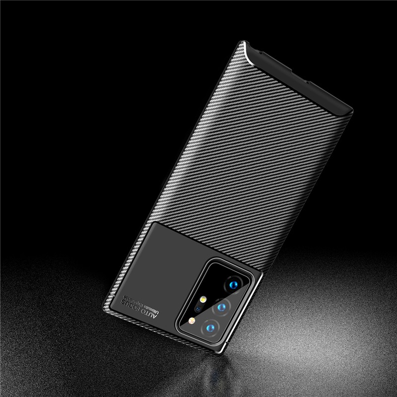 Ốp điện thoại TPU kết cấu chải sợi carbon chịu nhiệt chống vỡ cho Samsung Galaxy Note 20 20 Ultra S20 Plus Ultra