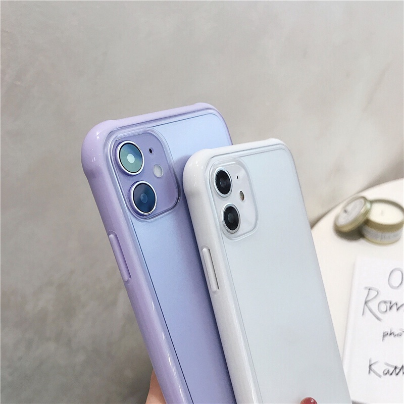 Ốp điện thoại trong suốt cứng mờ có túi khí thích hợp cho iPhone 13 12 11 Pro Max Mini XS XR X XS Max 8 7 Plus + SE 2020