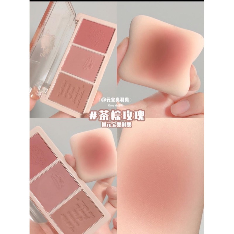 🍥 Phấn má hồng trà sữa HOLD L