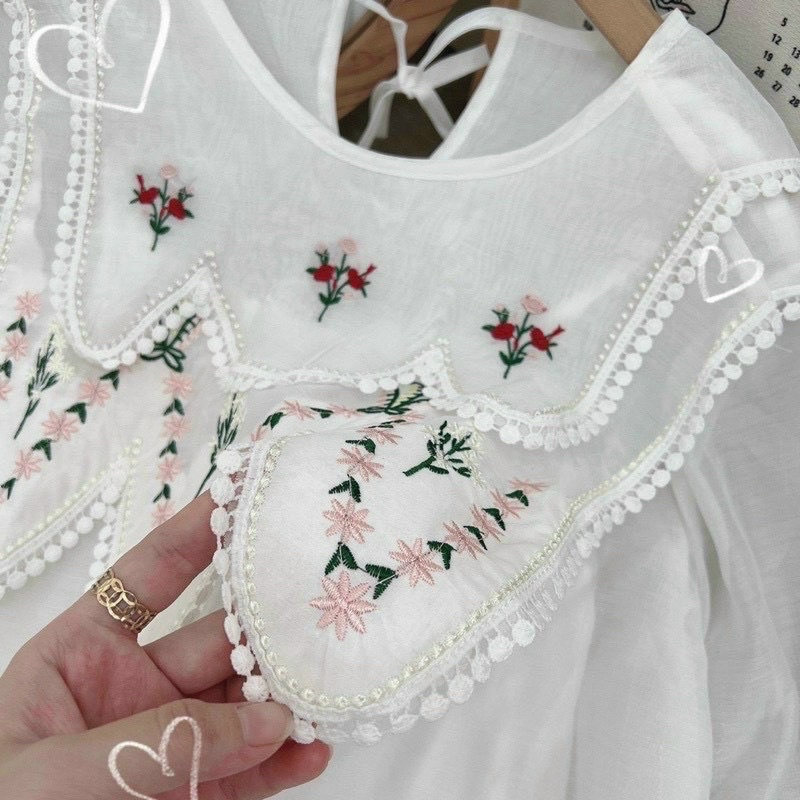 Set thêu trắng 3 món e về nhen