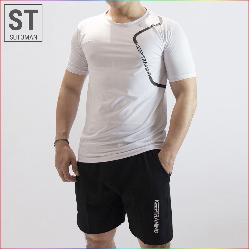 Bộ Quần Áo Thể Thao Đồ Bộ Nam SUTOMAN Mặc Nhà Mùa Hè Chất Thun Lạnh Sport BTT13 | BigBuy360 - bigbuy360.vn