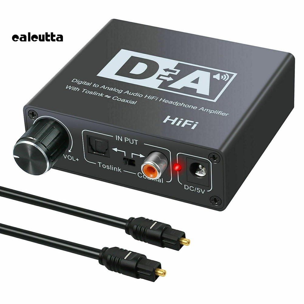 ✡YYS✡192KHz Digital Coaxial to Analog R/L RCA 3.5mm Jack HiFi Audio Converter Adapter