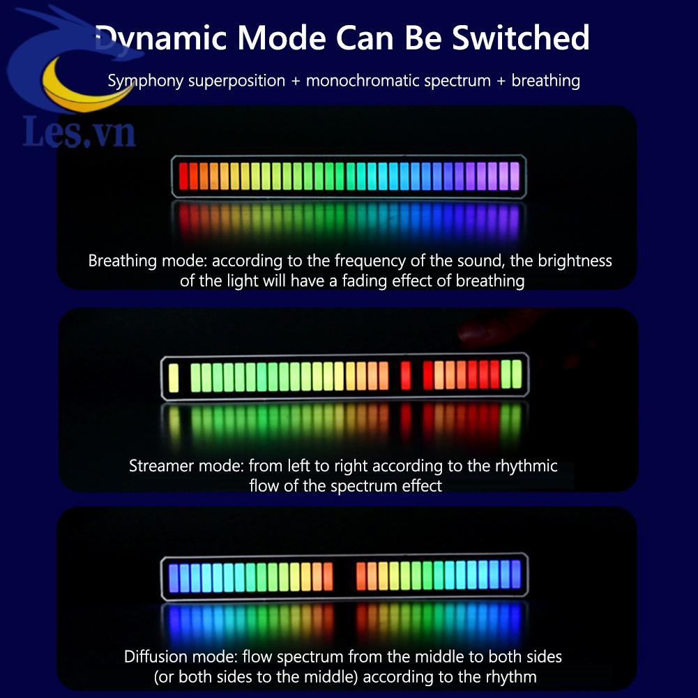 Thanh Đèn LED RGB Điều Khiển Bằng Âm Thanh Kèm Phụ Kiện