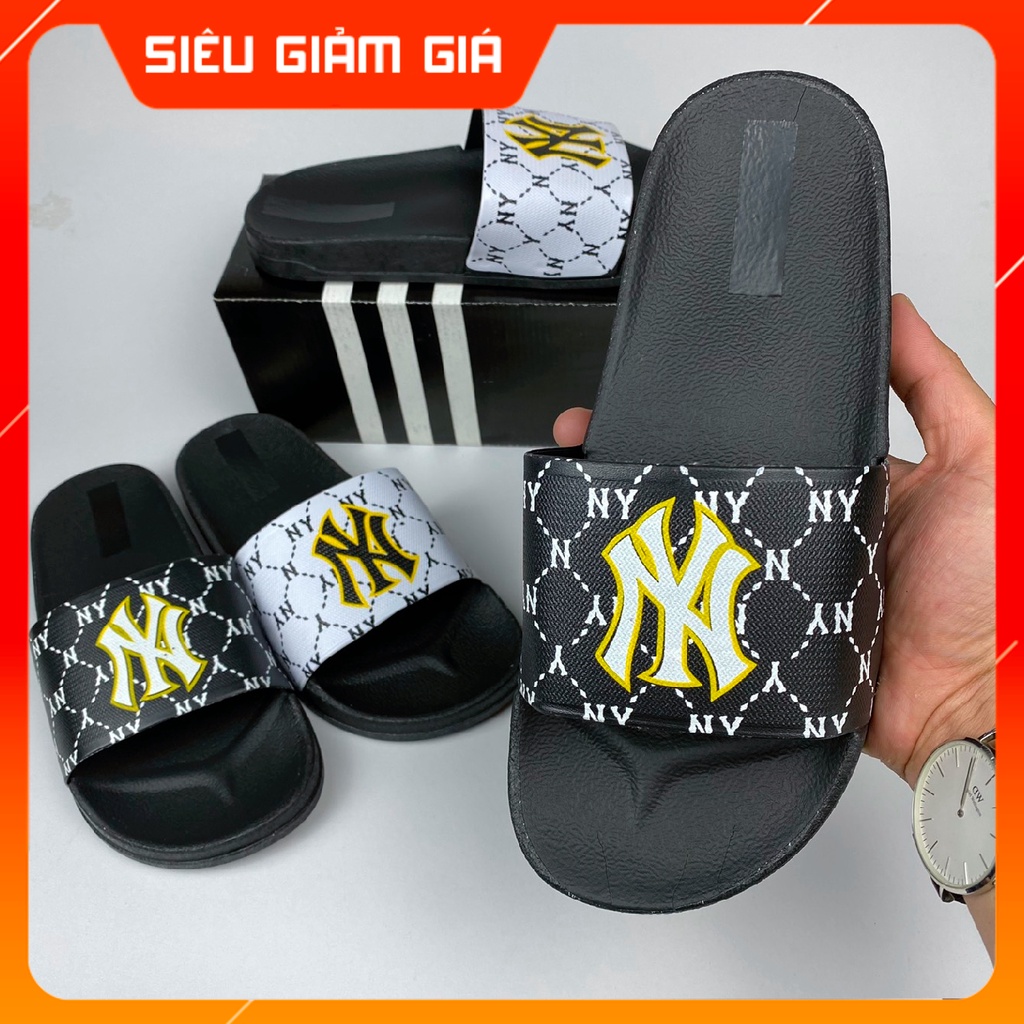 Dép Quai Ngang Nam Đúc Nguyên Khối MLB In Chữ NY Hot Trend Unisex  - Dép Lê Nam Đẹp Thời Trang