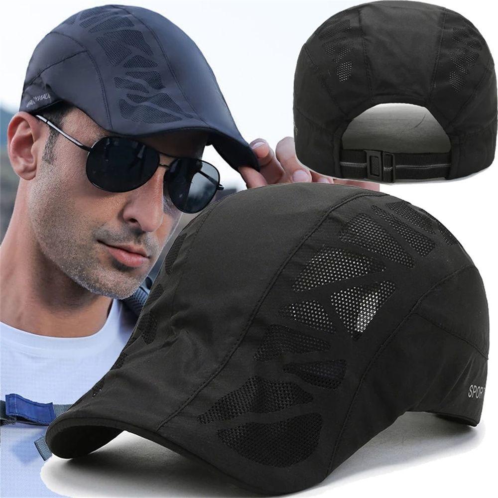 CLEOES Mũ Beret Thể Thao Phối Lưới Thoáng Khí Phong Cách Vintage Cho Nam