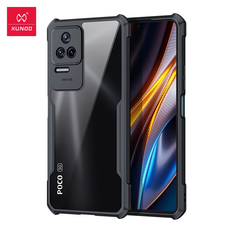 Ốp lưng XUNDD Xiaomi Redmi K40S / Poco F4 Mặt lưng trong suốt, Viền tpu