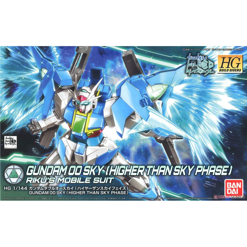 Mô Hình Gundam HG 1/144 00 Sky ( Bản Full+Cánh+Đế Đứng)