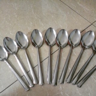 Sét 10 thìa inox cán dài