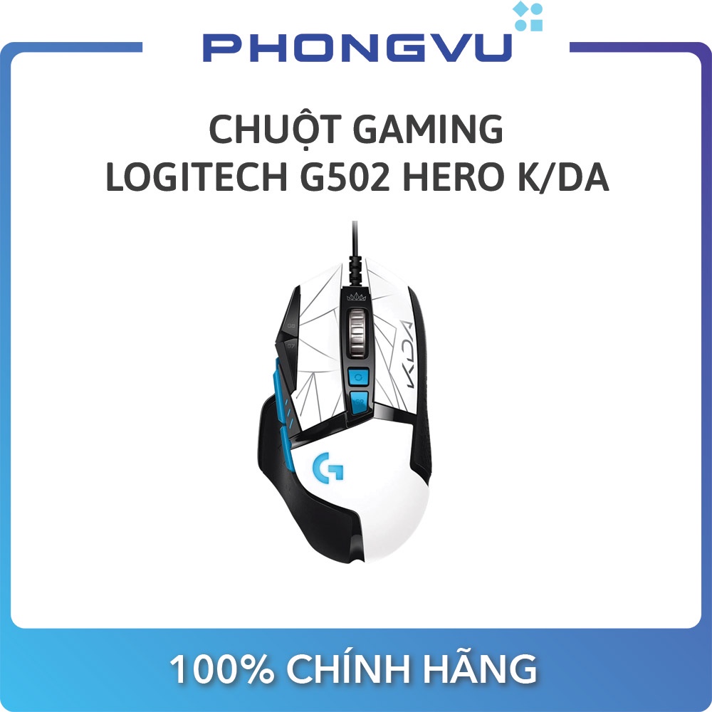 [Mã ELMALL10 giảm 10% đơn 500K] Chuột gaming Logitech G502 Hero K/DA