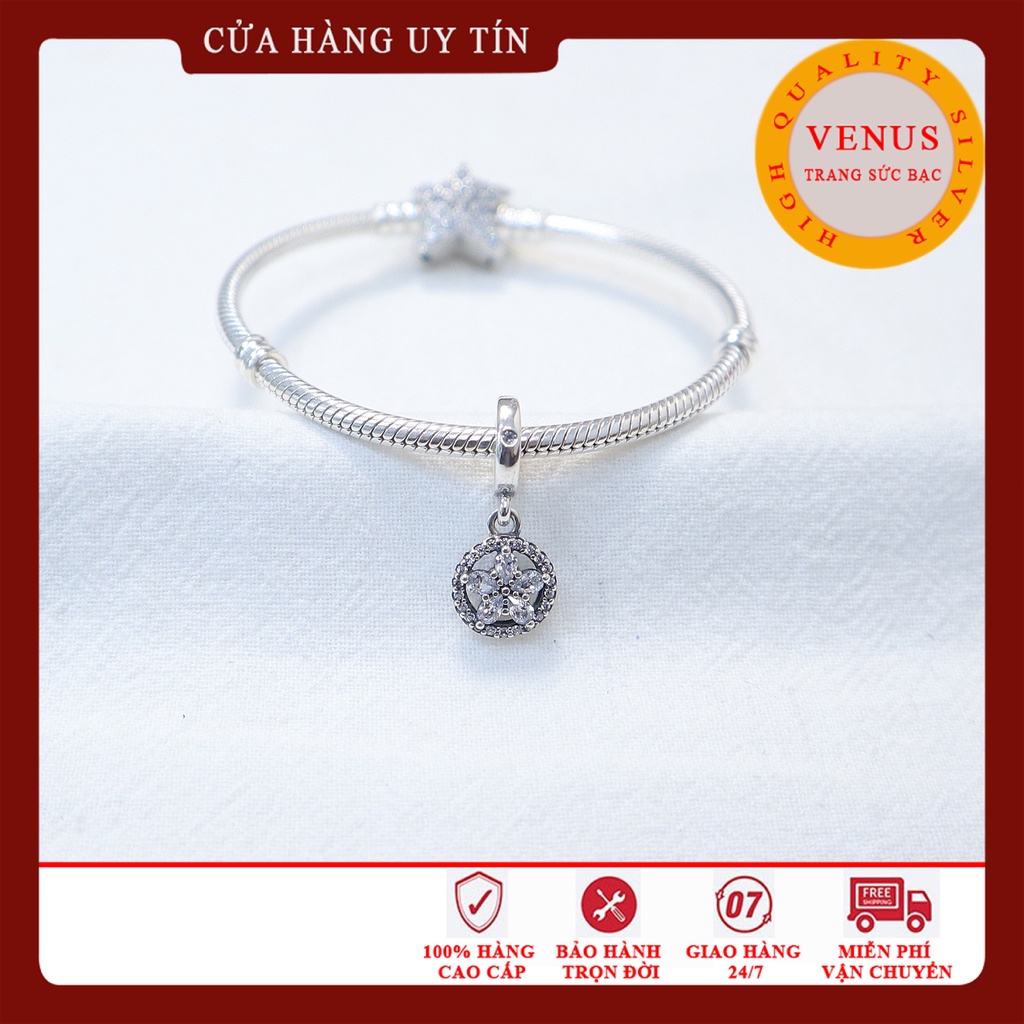 Mặt dây chuyền hoa 6 cánh đá- Mã sản phẩm VENUSM6