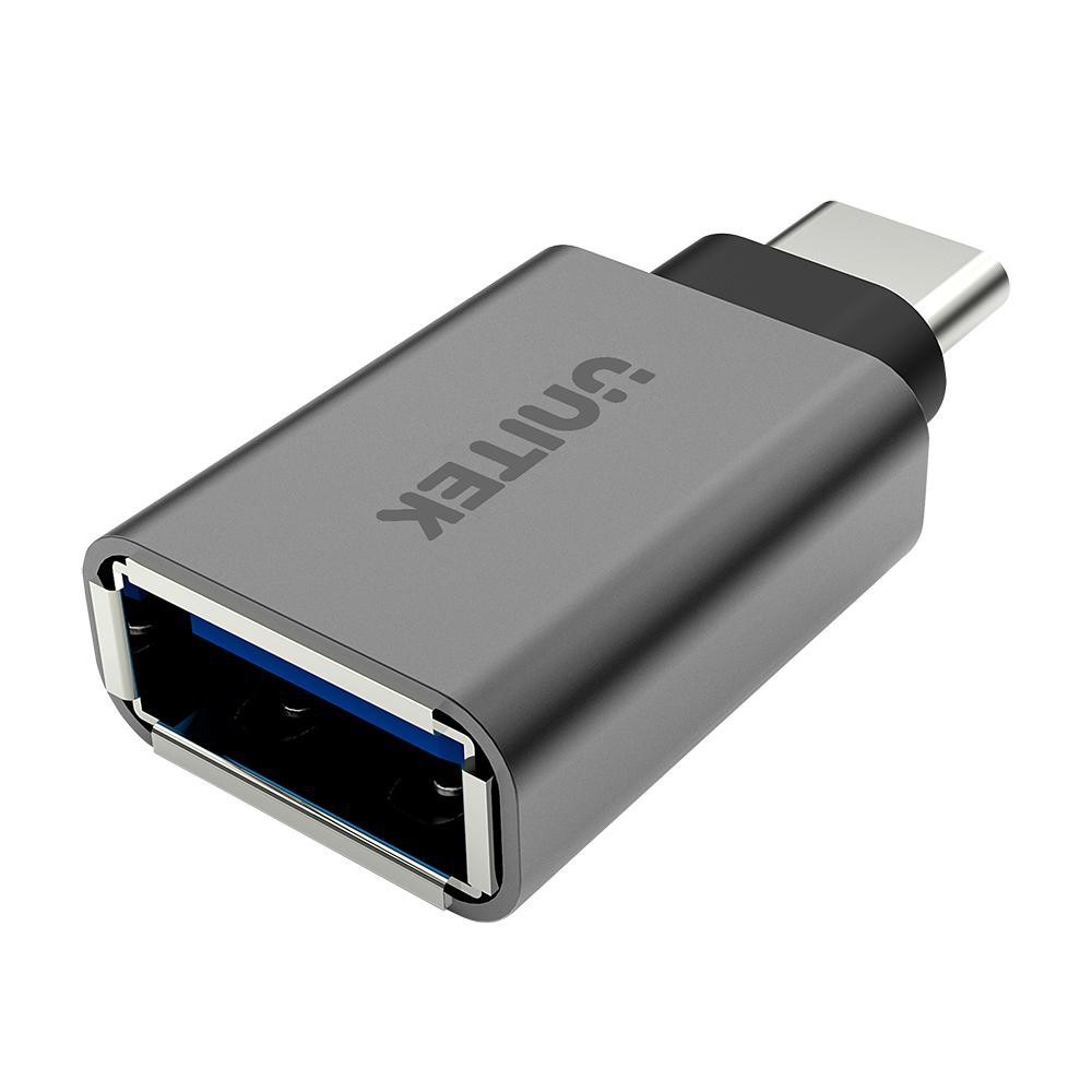 Đầu chuyển đổi USB 3.1 Type-C sang USB-A Unitek mã Y-A 025CGY. Hàng chính hãng