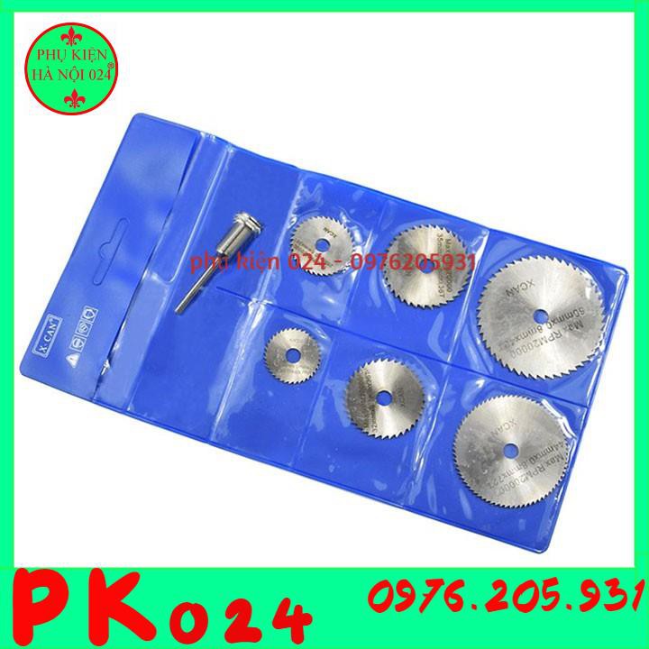 Bộ Lưỡi Cắt Đa Năng 7 Món 6 Lưỡi Cắt và 1 Trục Cắt 3.2mm Chất Lượng Cao