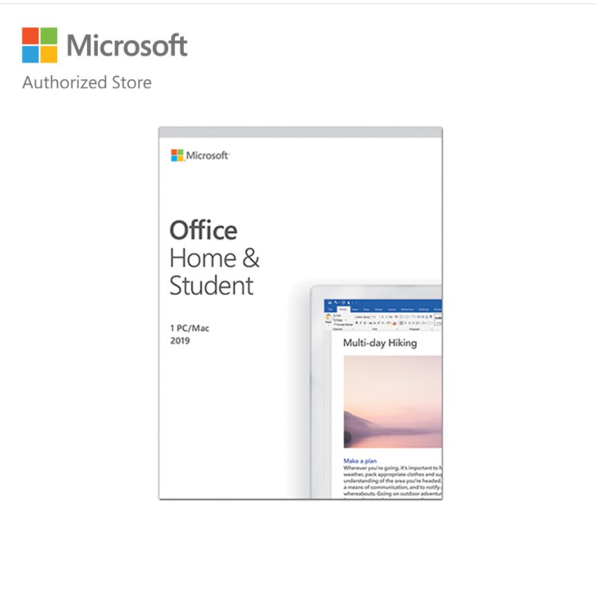 Phần mềm Office Home & Student 2019 |Dùng vĩnh viễn| Dành cho 1 người, 1 thiết bị |Word, Excel, PowerPoint