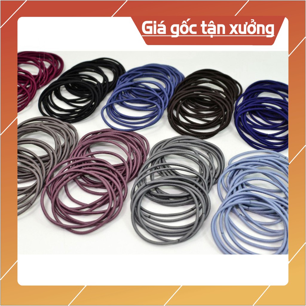 Sẵn hàng combo 30 túi 100 dây buộc tóc người lớn