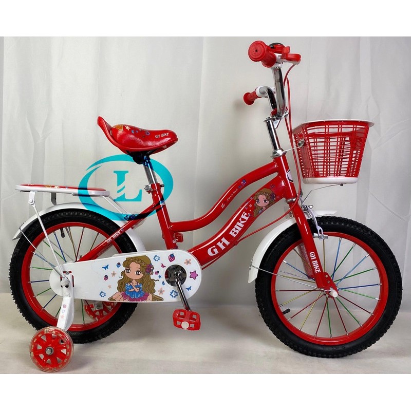 XE ĐẠP TRẺ EM 16IN 2 ỐNG GHBIKE ĐÀI LOAN NEW