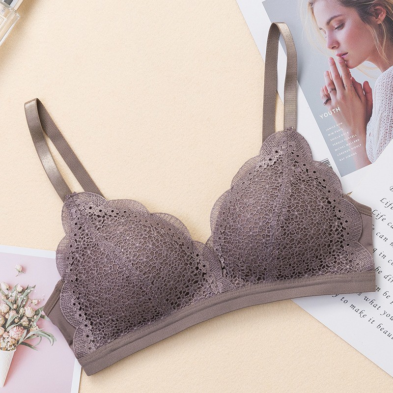 Áo Lót Nữ - Áo Ngực Nữ thiết kế họa tiết ren hoa sexy quyến rũ chống chảy xệ - AL Ren hoa baby