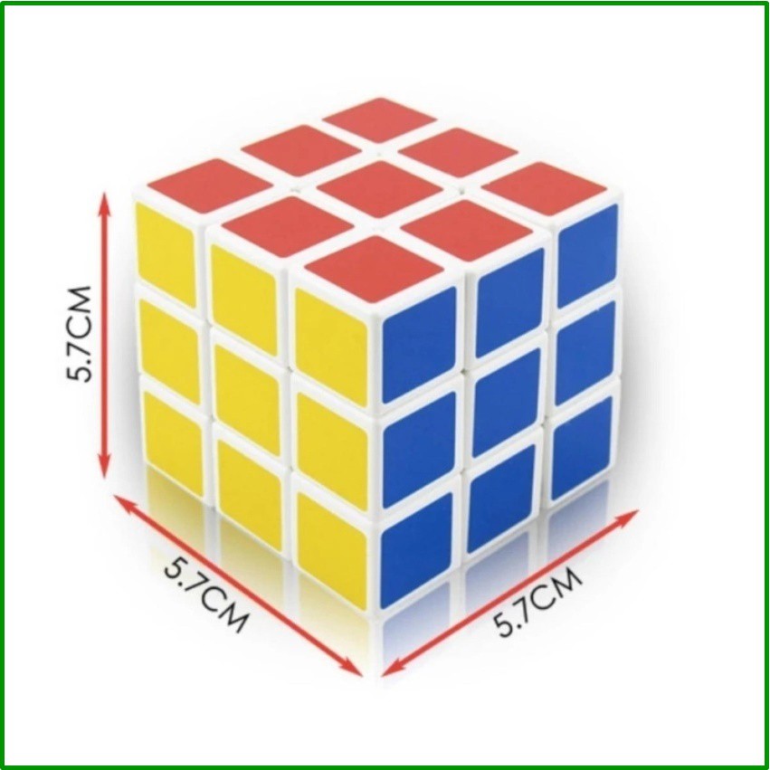 Đồ Chơi Rubik Magic Cube 3x3x3 Có Viền TRẮNG Cao Cấp