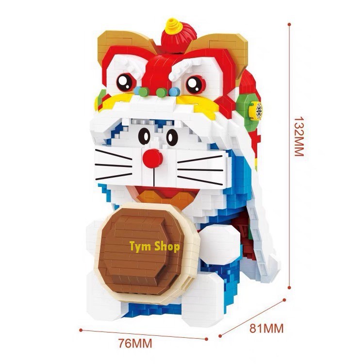 Xếp hình Doremon Kỳ Lân Doremon nanoblocks Lắp ráp đô rê mon Kỳ Lân cho bé